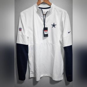 Nike Dallas Cowboys Sideline Half-Zip Pullover Jacket Men’s NFL Performance NWT